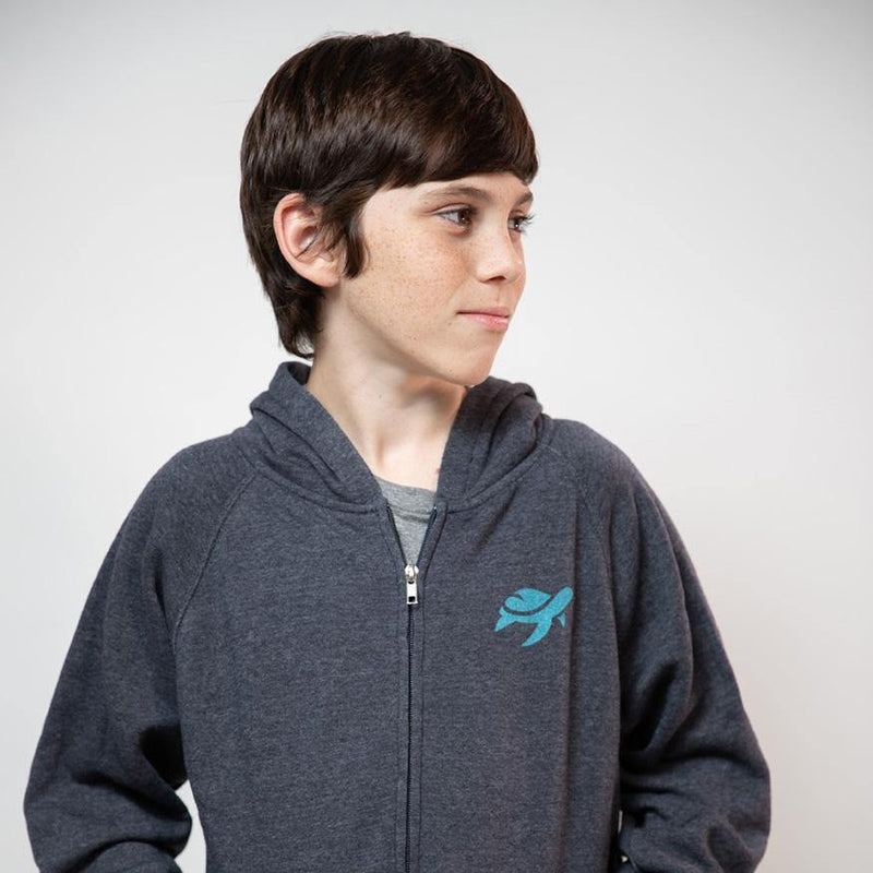 Boy wearing AJ Hoodie