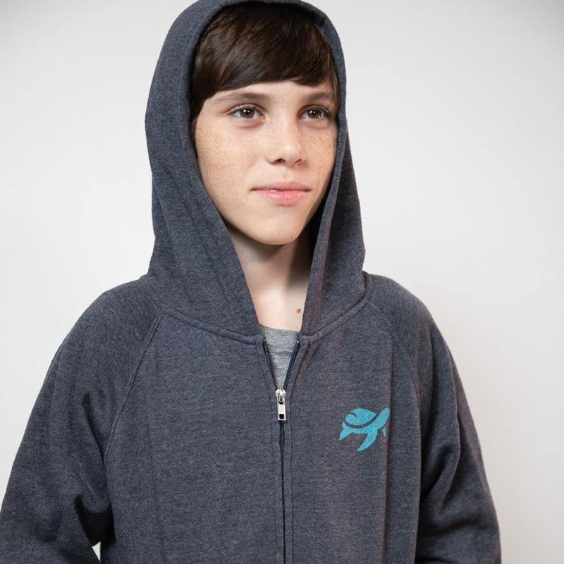 Boy wearing AJ Hoodie