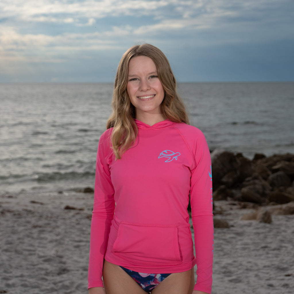 Bay Sun Safe Hoodie - Fuchsia