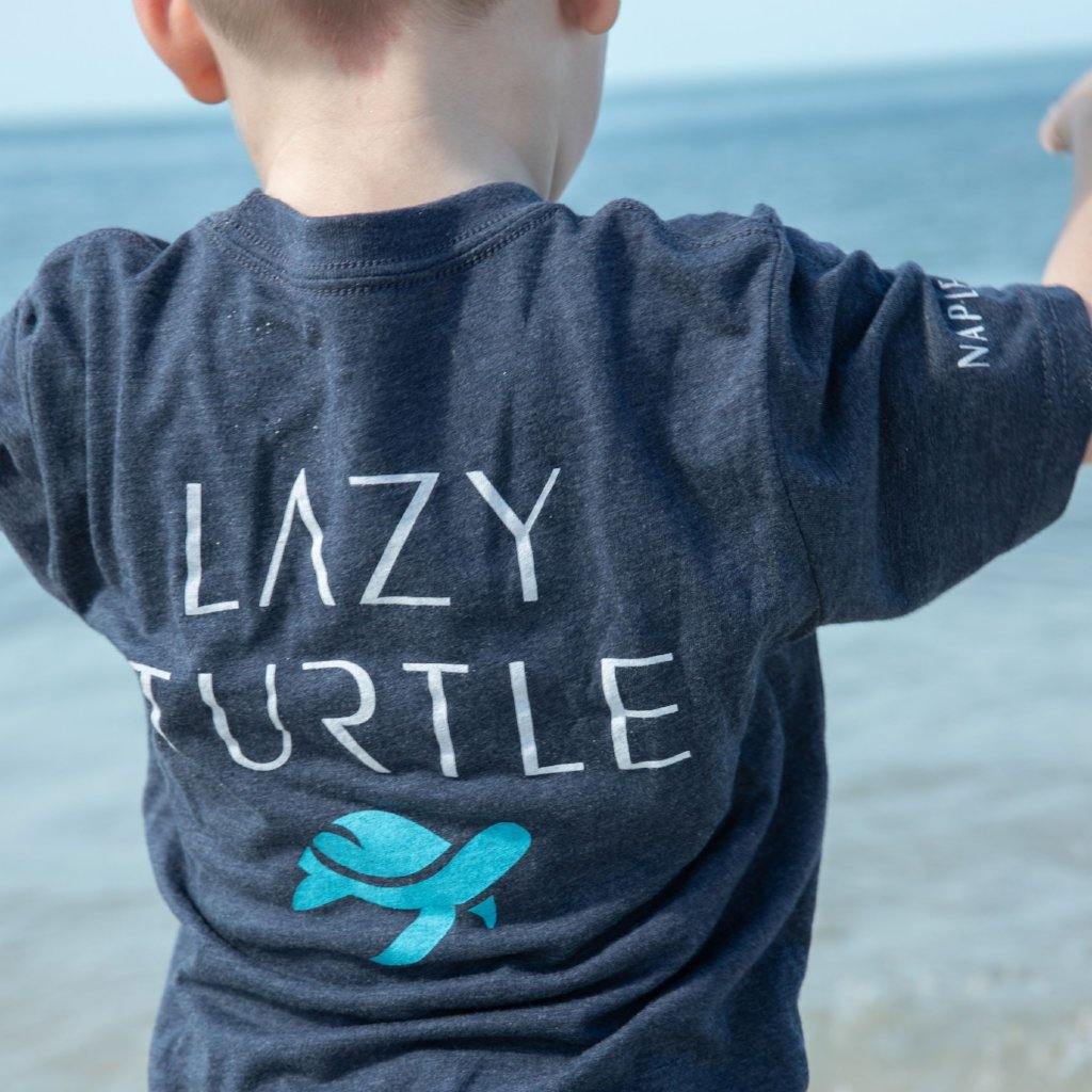 Back view of boy wearing Lizzy Tee