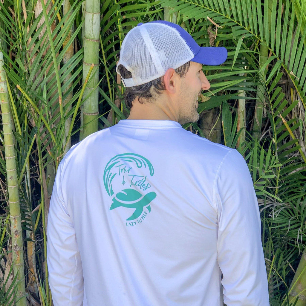 Tour de Turtles Mens Sun Safe Long Sleeve - Lazy Turtle 